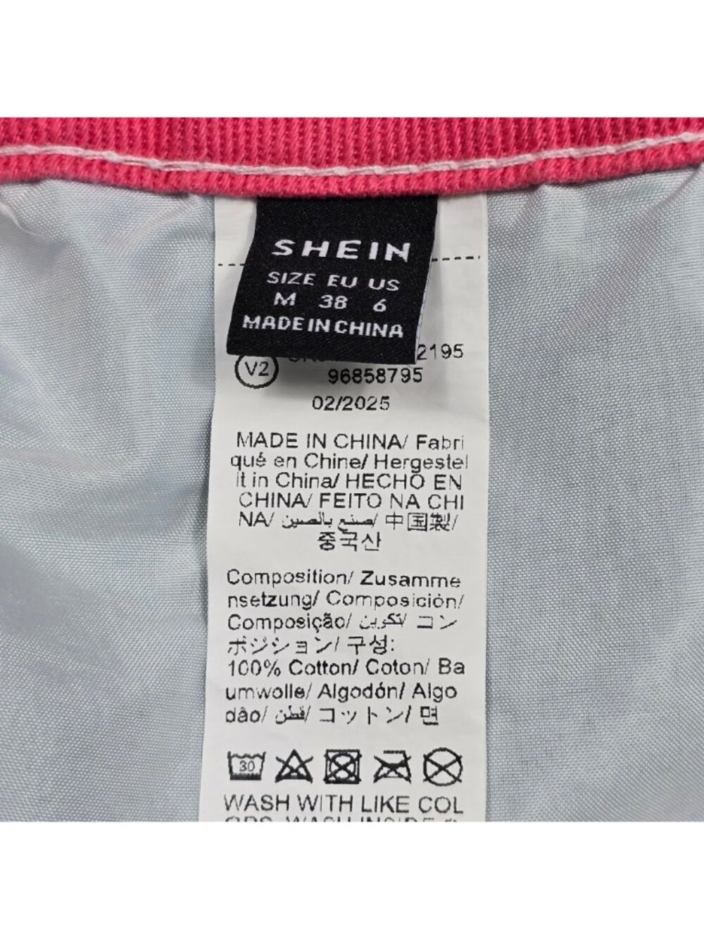 Medium 6 High-Waisted Pastel Colorblock Denim Shorts Festival Rave Frayed Hem - Picture 2 of 3